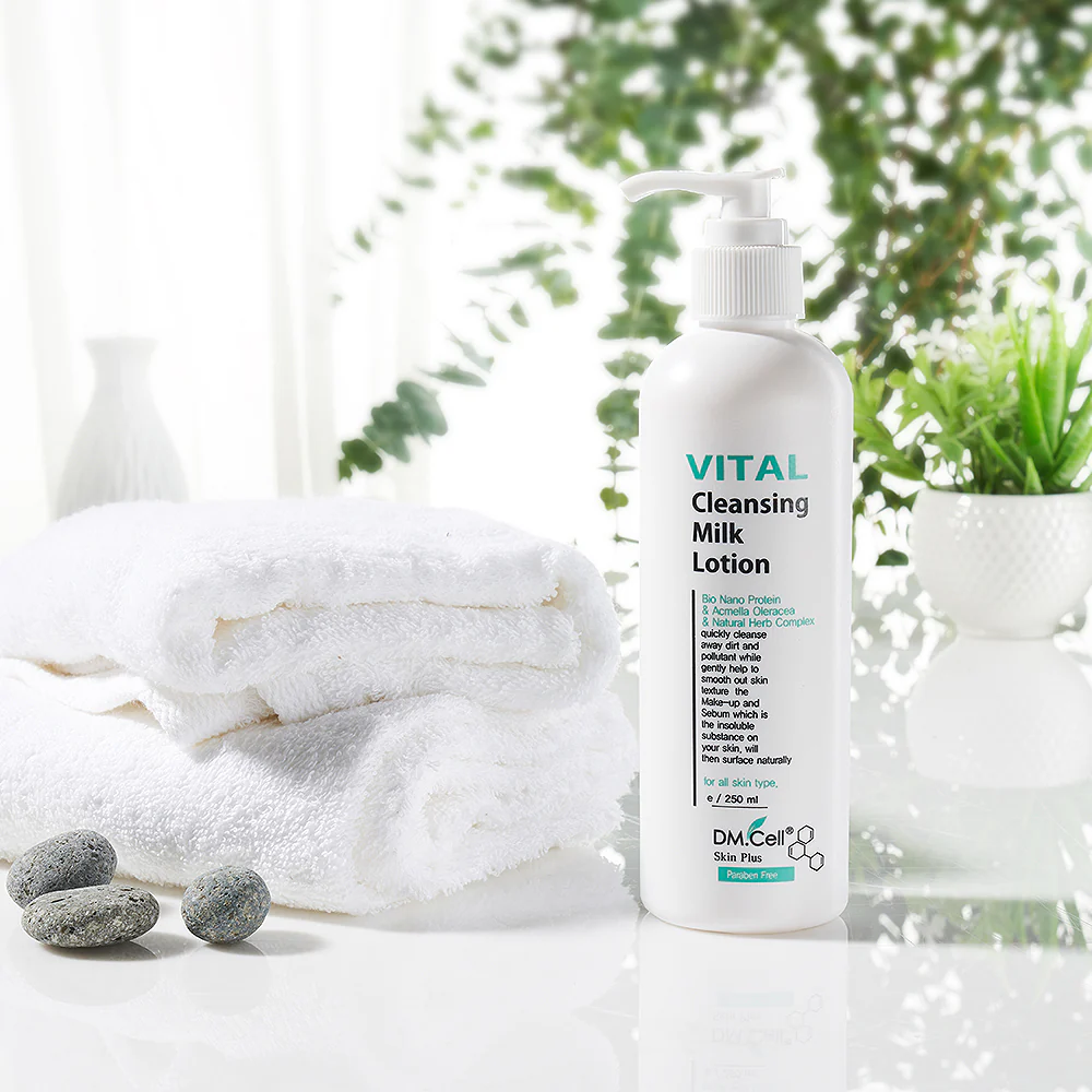Vital Cleansing Milk Lotion – Lait nettoyant confort & éclat | DM.Cell