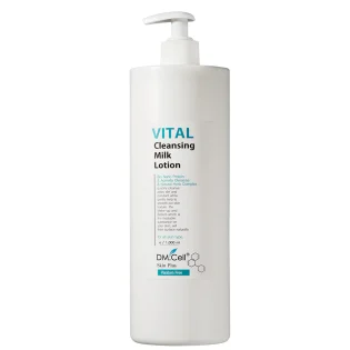 Vital Cleansing Milk Lotion – Format cabine 1000 ml (lait nettoyant confort & éclat) | DM.Cell
