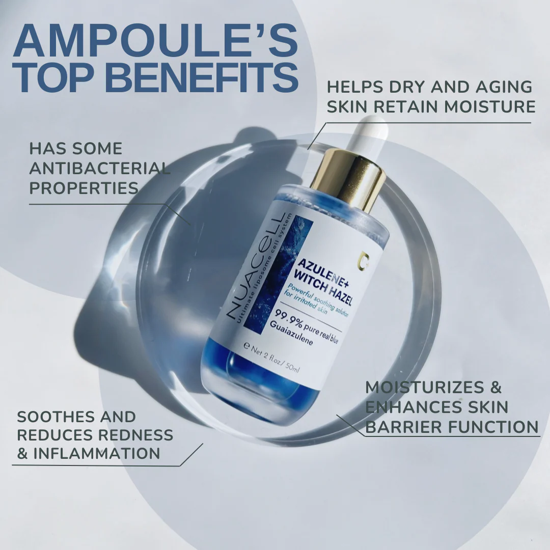 Nuacell Azulene + Centella Cica Ampoule – Ampoule apaisante anti-rougeurs | DM.Cell