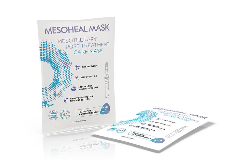MESOHEAL MASK – Masque Bio-Gel Post-Traitement (peaux sensibilisées) | Koru Pharma