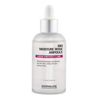 Bio Moisture Rose Ampoule – Hydratation & confort des peaux sèches/sensibles | Dermaline